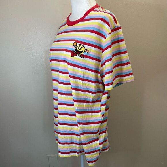 PacMan| XLarge| Unisex| Striped| Cotton| Retro| Y2K - Picture 11 of 11